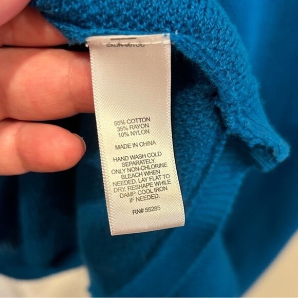 Express Dolman Sleeve High Low Zipper Back Sweater size Medium - Picture 6 of 6